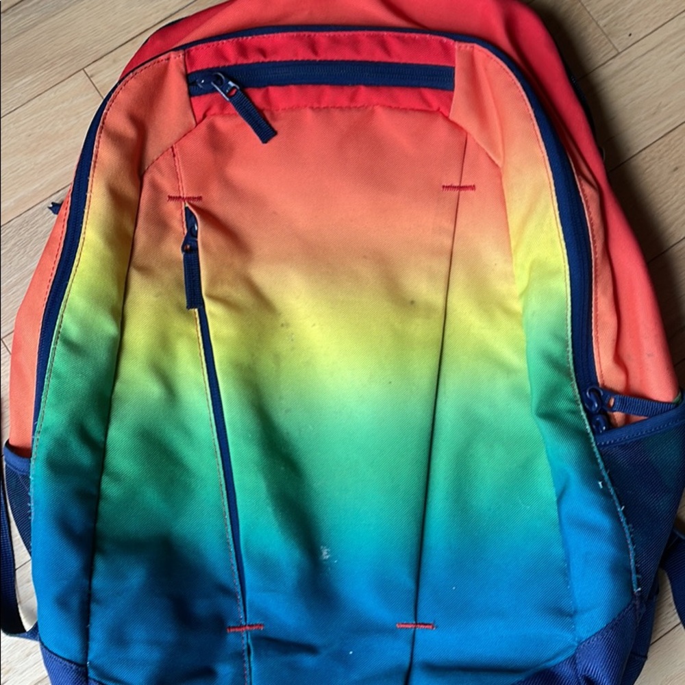Lands End Rainbow backpack for middle school ages